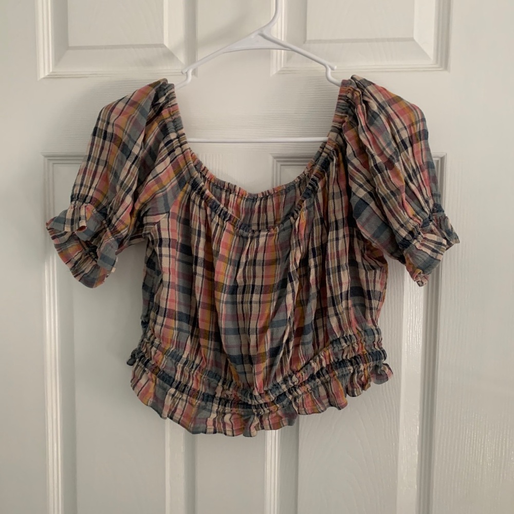 Plaid crop top